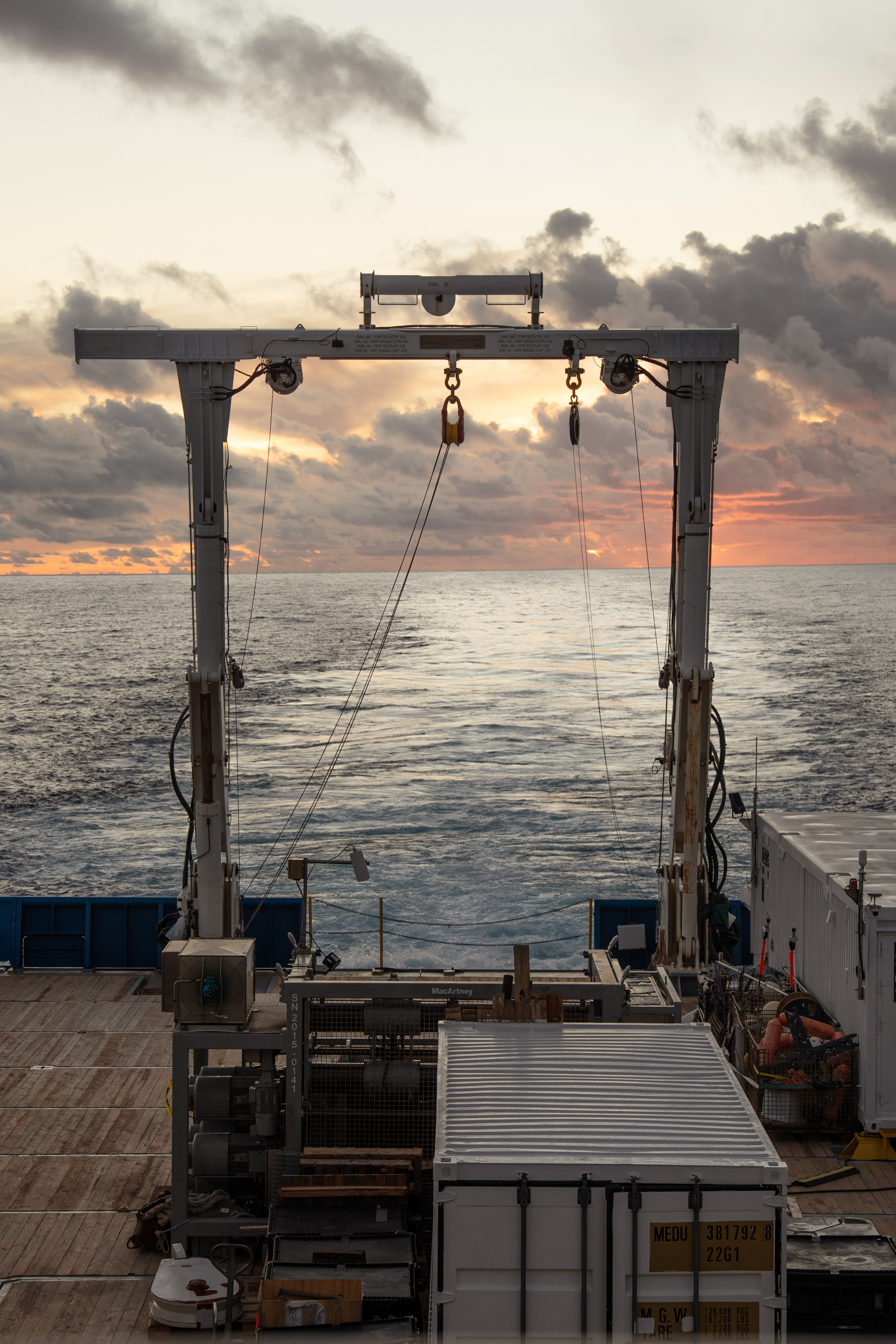 Sunset from Falkor too aft deck