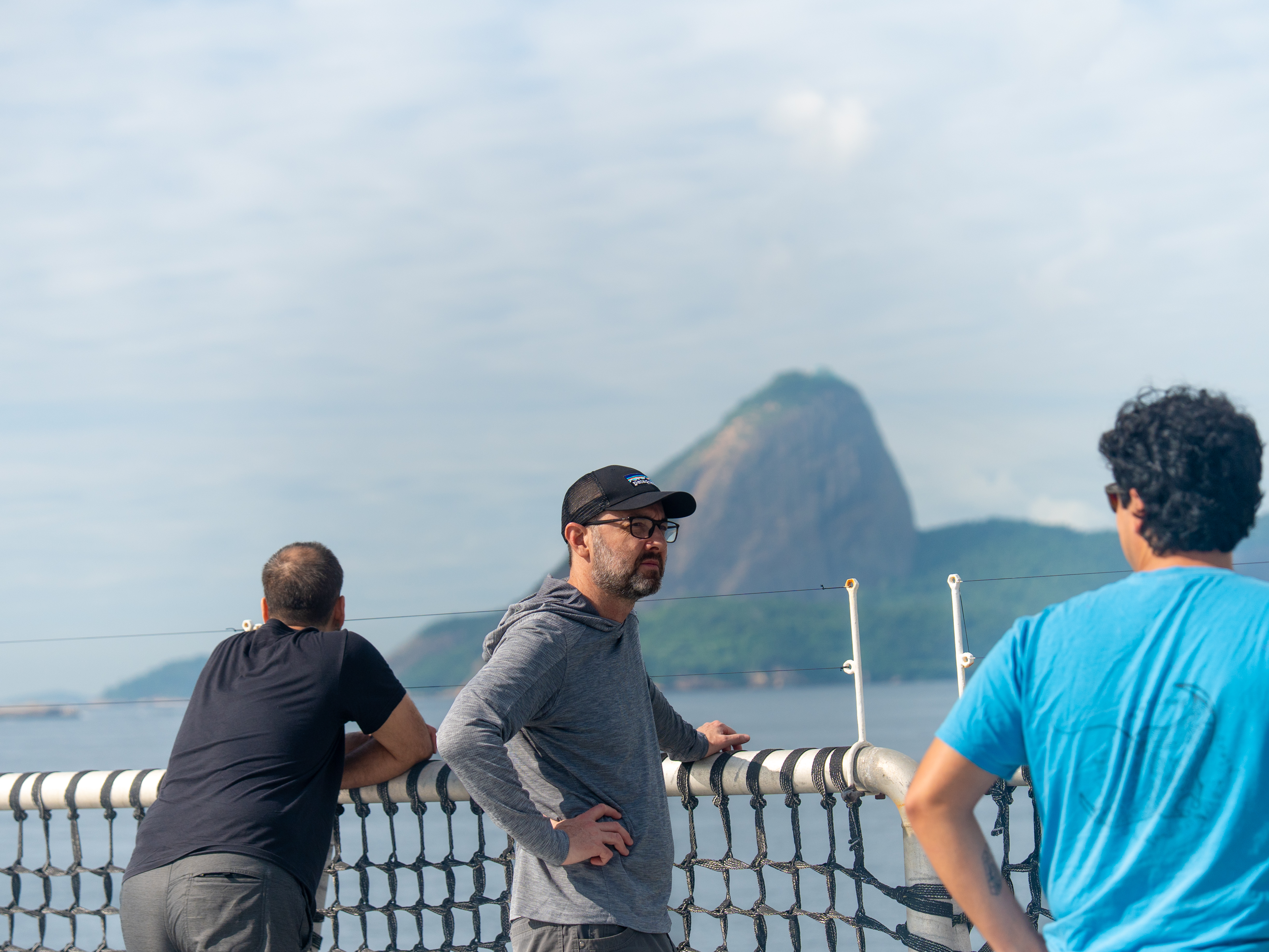Science team aboard R/V Falkor too departing Rio