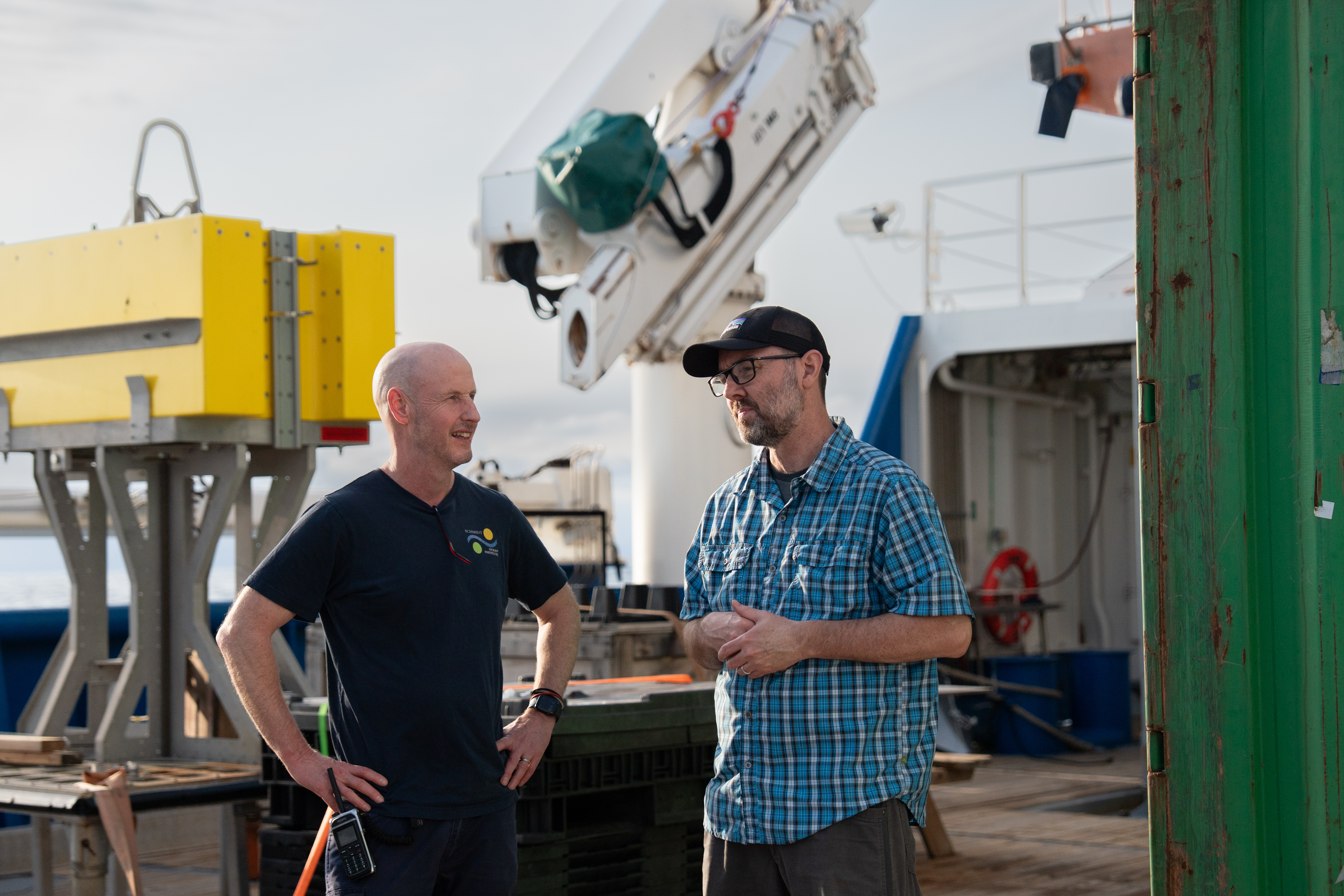 Matt Church and Captain Peter Reynolds