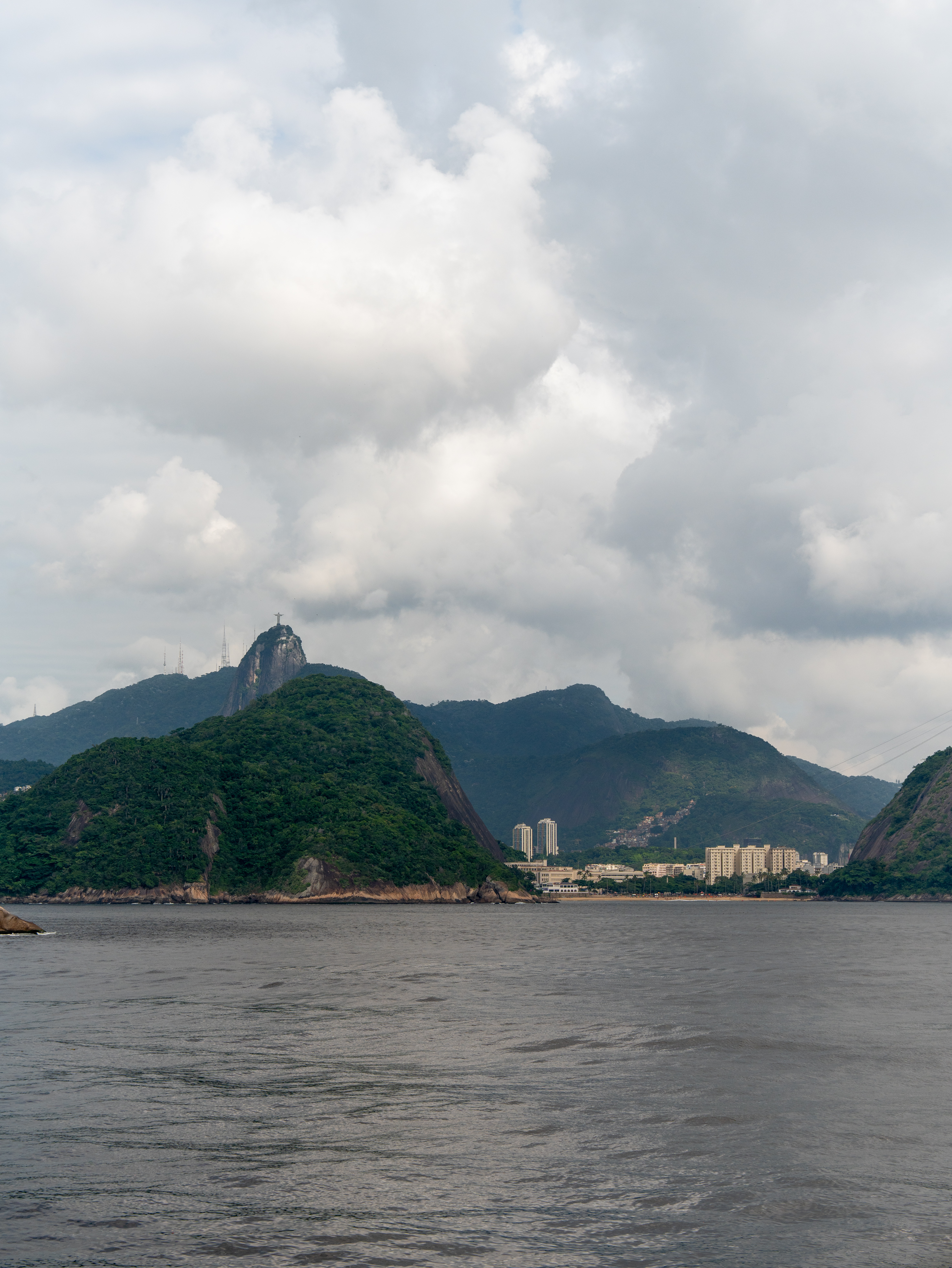 Rio de Janeiro coastline from the ship